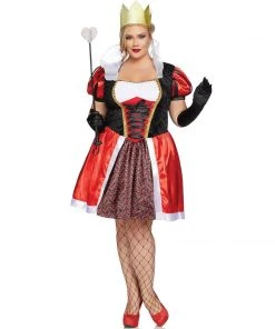 Tomfoolery Ladies Plus Red Queen By Leg Avenue 1950's