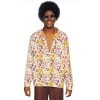 Tomfoolery Mensc Men's 70s Floral Disco Shirt