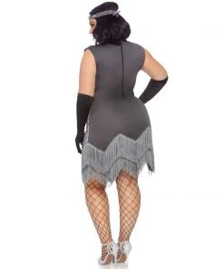 Tomfoolery Roaring Roxy Flapper Plus Ladies Costume By Leg Avenue Ladiesc