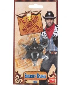 Smiffys Sheriff Star Badge Accessoriesc
