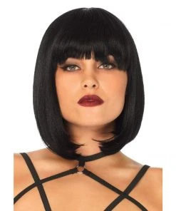 Tomfoolery Wigsc 14" Short Natural Black Bob Wig