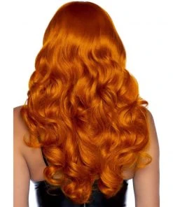 Tomfoolery Wigsc 24" Misfit Long Wavy Wig With Fringe - Ginger
