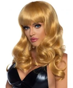 Tomfoolery 24" Misfit Long Wavy Wig With Fringe - Dark Golden Blonde Wigsc