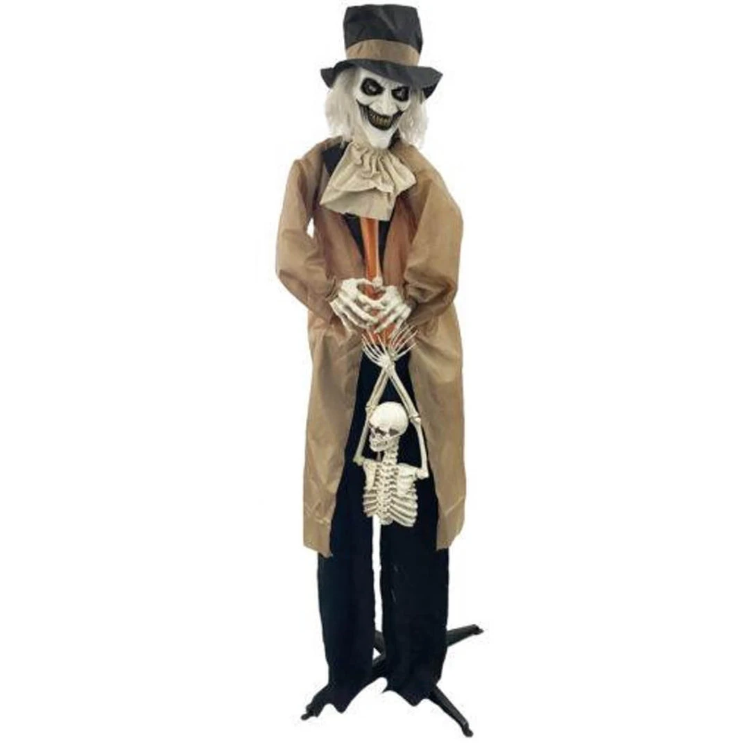 Jack In The Box Animated Grave Keeper 160 Cm Halloween Prop Props 1 Jack In The Box Animated Grave Keeper 160 Cm Halloween Prop Props