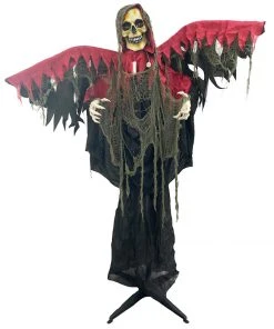 Jack In The Box Props Animated Reaper With Wings 160 Cm Halloween Prop