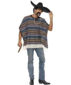Smiffys Authentic Poncho Mensc