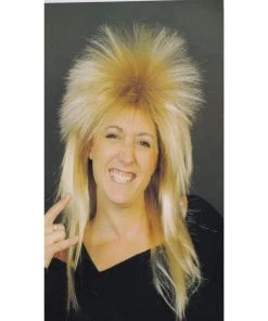 Interalia Group Black Rocker Wig 1970's