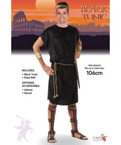 Tomfoolery Around The World Black Roman Tunic
