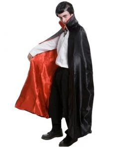 Tomfoolery Cape Deluxe Black With Red Lining