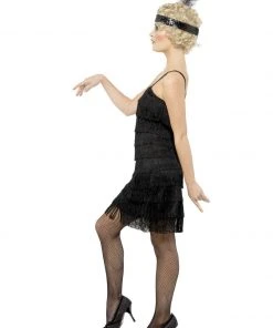 Smiffys Ladiesc Black Flapper Dress