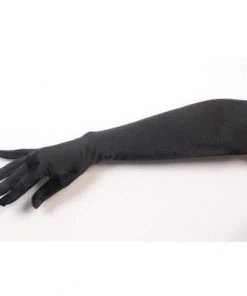 Interalia Group Elbow Length Gloves- Black 1920's