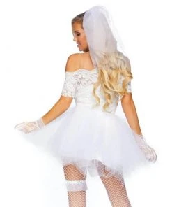 Tomfoolery Ladiesc Blushing Bride Costume - Leg Avenue 6 Tomfoolery Ladiesc Blushing Bride Costume - Leg Avenue