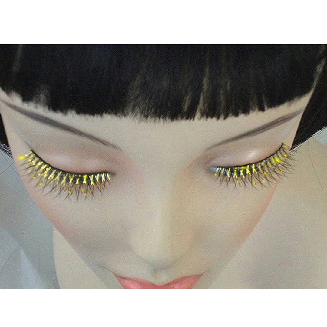 Carnival Products Accessoriesc Eyelashes - Black With Gold Tinsel 1 Carnival Products Accessoriesc Eyelashes - Black With Gold Tinsel