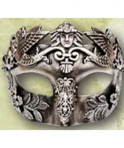 Tomfoolery Cicero Silver Masquerade Mask
