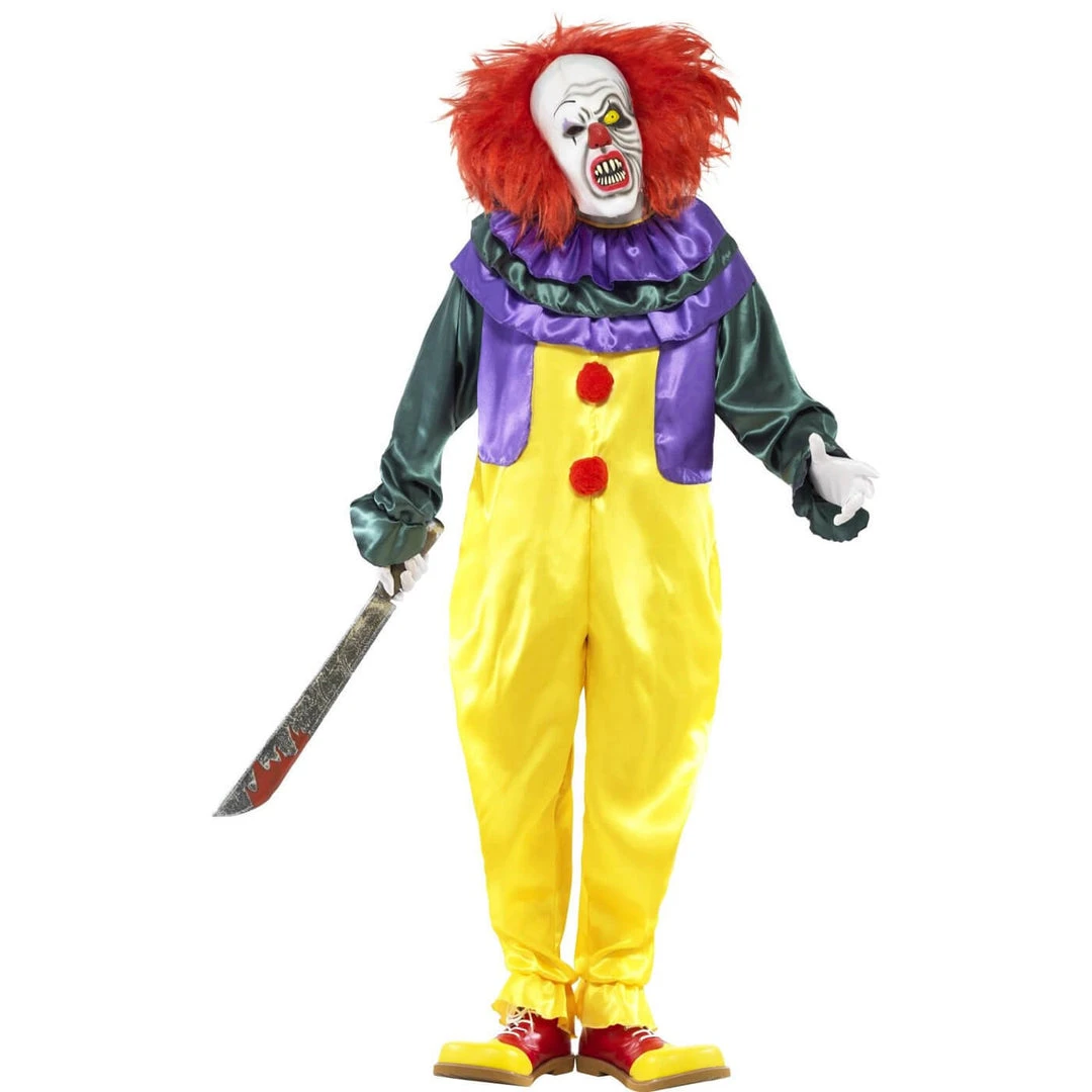 Smiffys Classic Horror Clown Costume - Mens 1 Smiffys Classic Horror Clown Costume - Mens
