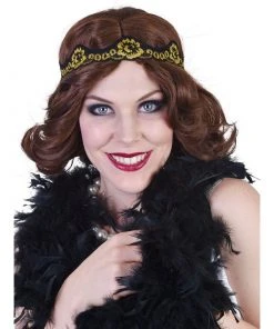 Tomfoolery 1920's Clementine Flapper Wig - Brown