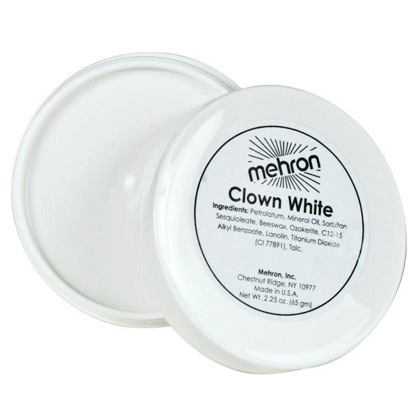 Tomfoolery Accessoriesc Mehron-Clown White 65g 1 Tomfoolery Accessoriesc Mehron-Clown White 65g