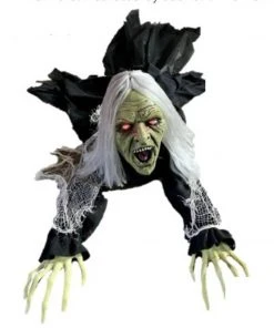 Jack In The Box Animated Crawling Witch Ground Breaker Halloween Prop Props