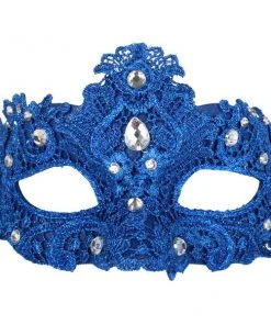 Tomfoolery Crystal Lace Eye Mask - Asst Colors