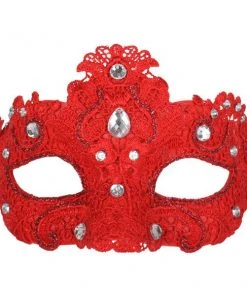 Tomfoolery Crystal Lace Eye Mask - Asst Colors