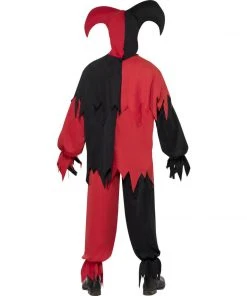 Smiffys Mensc Dark Jester Men's Halloween Costume