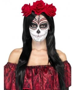Smiffys Rose Headband - Day Of The Dead Accessoriesc