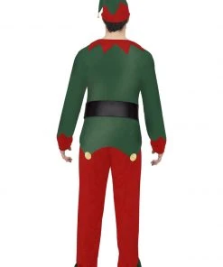 Smiffys Deluxe Christmas Elf Costume - Mens Christmas & New Year