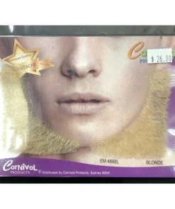 Carnival Products Facial Hair Side Burns Human Hair - Blonde