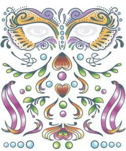 Carnival Products Tinsley FX Full Face Temp Tattoo - Carnivale Tattoos