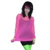 Carnival Products 80s Fishnet Top - Hot Pink Ladiesc