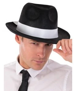 Tomfoolery Gangster Hat Black/White Band