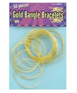 Tomfoolery 1980's Gold Bangle Bracelets