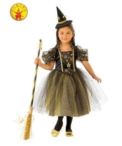 Rubie's Deerfield Girls Costumes Golden Star Witch Costume - Child