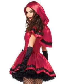 Tomfoolery Ladiesc Gothic Red Riding Hood By Leg Avenue