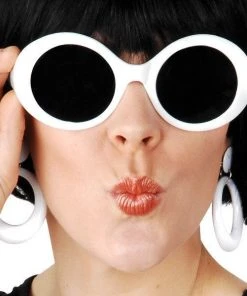 Tomfoolery Accessoriesc Grace White Sunglasses