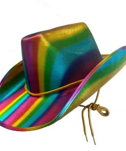 Swedia's Accessoriesc Rainbow Pride Cowboy Hat