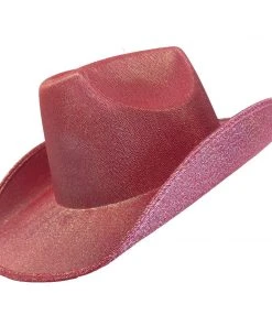Swedia's Accessoriesc Pink Shimmer Cowboy Hat