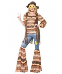 Smiffys Harmony Hippie Costume - Ladies
