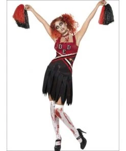 Smiffys High School Horror Zombie Cheerleader Costume Ladiesc