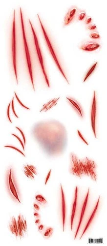 Carnival Products Tinsley FX Temp Tattoo - Mauled Accessoriesc