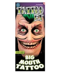 Carnival Products Tinsley FX Temp Tattoo - Evil Grin Tattoos