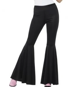 Smiffys Ladiesc Ladies Black Flared Trousers
