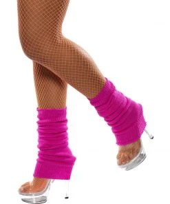 Smiffys 1980's Fluro Pink Legwarmers