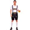 Brave N Krazy Mensc Mens Lederhosen - Black
