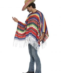 Smiffys Mexican Woven Poncho Mensc