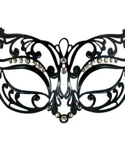 Swedia's Accessoriesc Metal Masquerade Mask - Black