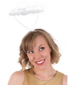 Tomfoolery White Feather Halo