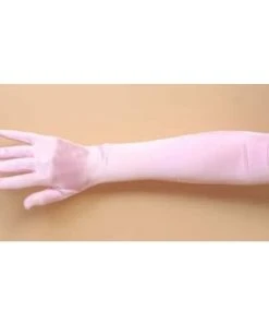 Interalia Group Gloves - Pink Satin Finish 1920's