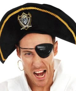 Tomfoolery Pirate Hat With Badge Accessoriesc