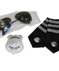 Swedia's Police Kit Includes Badge, Glasses & Epaulettes Accessoriesc